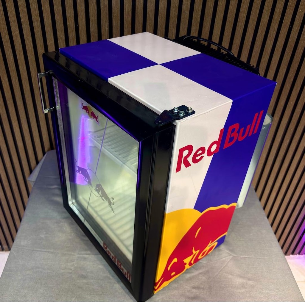 RED BULL TASARIMLI MINI BUZDOLABI I CAM KAPAKLI MINI BAR - 2