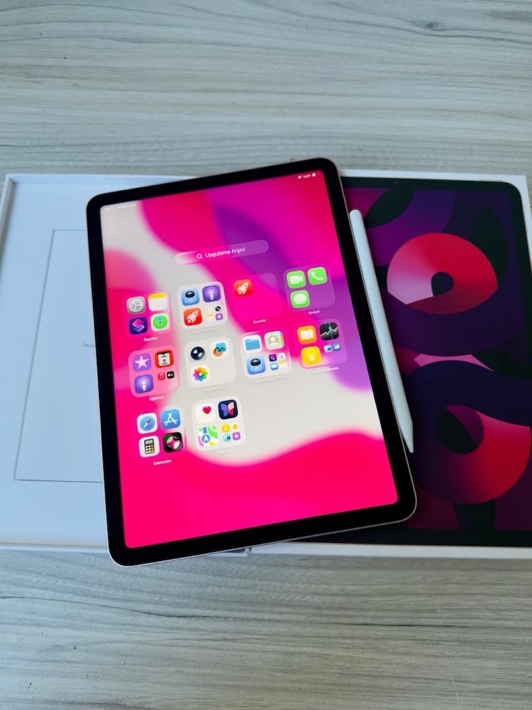 TABLET APPLE İPAD PEMBE M1 ÇİP + KALEM - 4