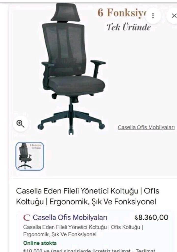 603/Çalışma / Oyuncu / Müdür / Yönetici / Ofis Koltuğu - 7