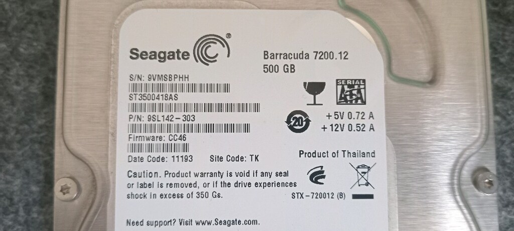 500 gb seagate hdd - hard disk - 2