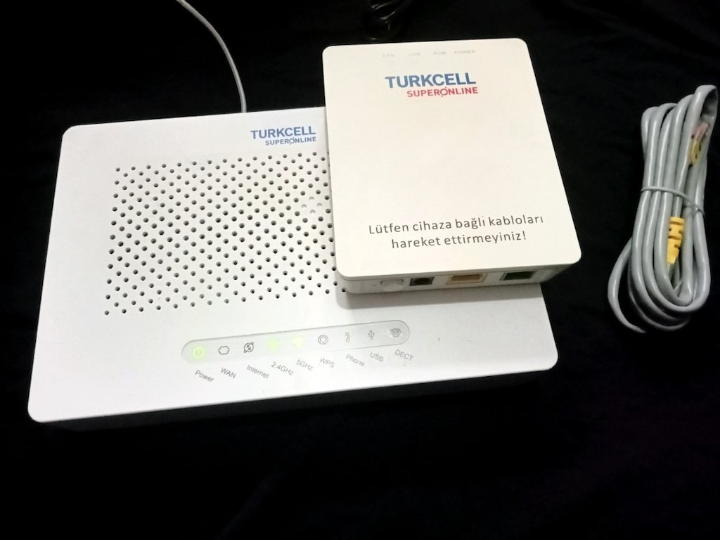 Modem Turkcell Superonline tam takım - 2