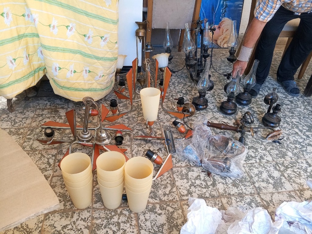 komple Villa 3 kat avize takımı antika - 2