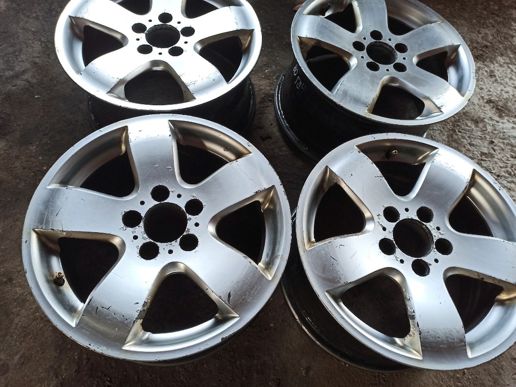 16 inç Mercedes w211 w210 w124 5x112 bijon aralığında Jant takımı - 4
