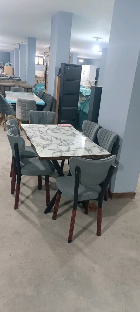 Kampanyalı fiyattan Kütük MDF sabit masa 6 sandalye - 5