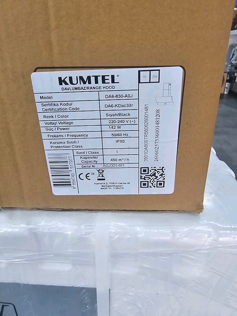 Kumtel Siyah Ankastre Camlı Ocak Set - 2