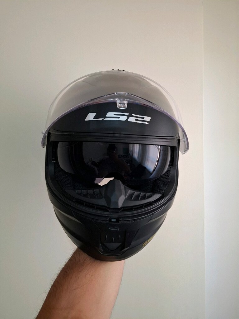 Ls2 Stream 2 Full Motorcu Kaskı Mat Siyah Güneş Vizörlü XL Beden - 5