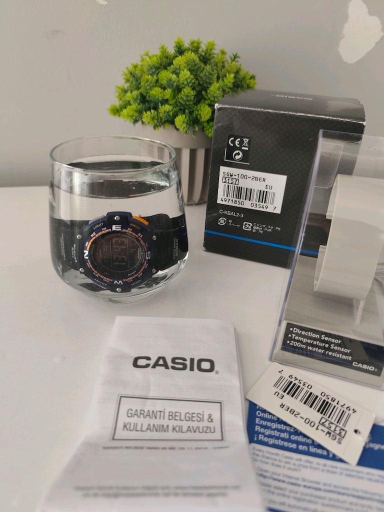 Orjinal Casio Sgw-100 Pusula/Termometre HATASIZ - 19