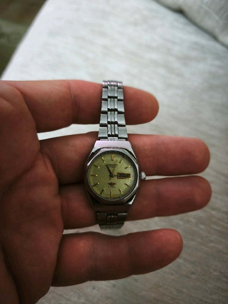 Orjinal citizen 1980 Lerden kalma aktif çalışır Otomatik kol saati - 5