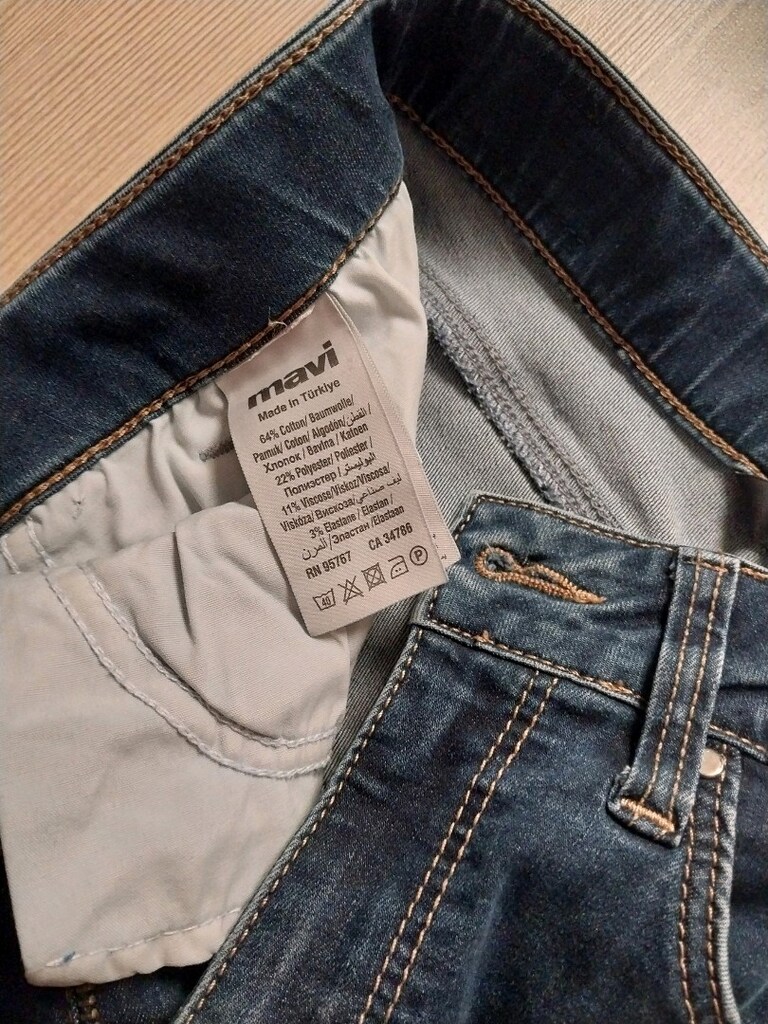 YENİ MAVİ JEANS HIGH RISE SUPER SKINNY WAIST 27-29 BEDEN - 5