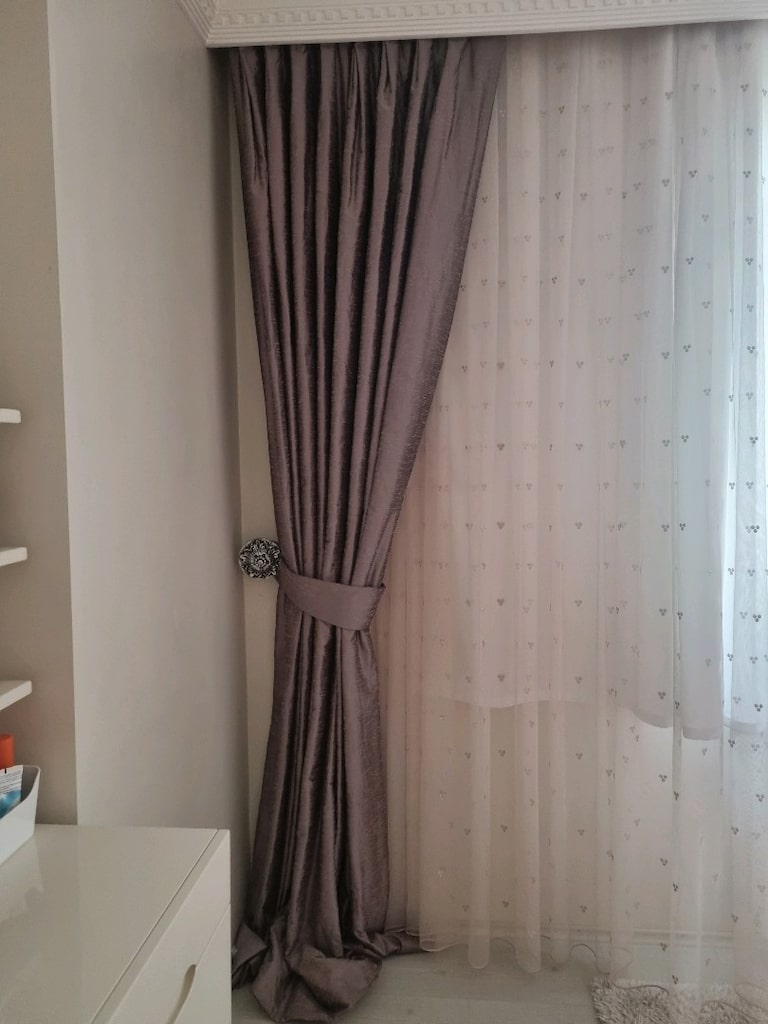 2 Adet Kalın Astarlı Fon Perde 80*275 - 2