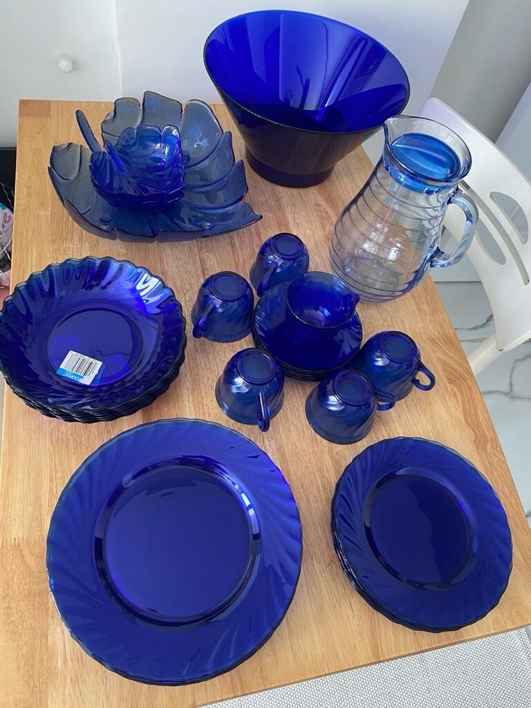 cam yemek takımı altı kişilik Vintage - 4