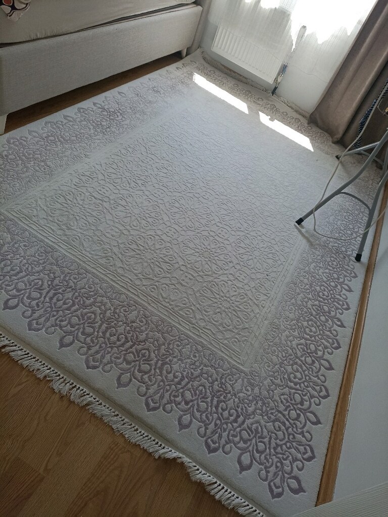salon halısı 6 m2 sıfır ayarında açık renk yün halı saray marka - 2