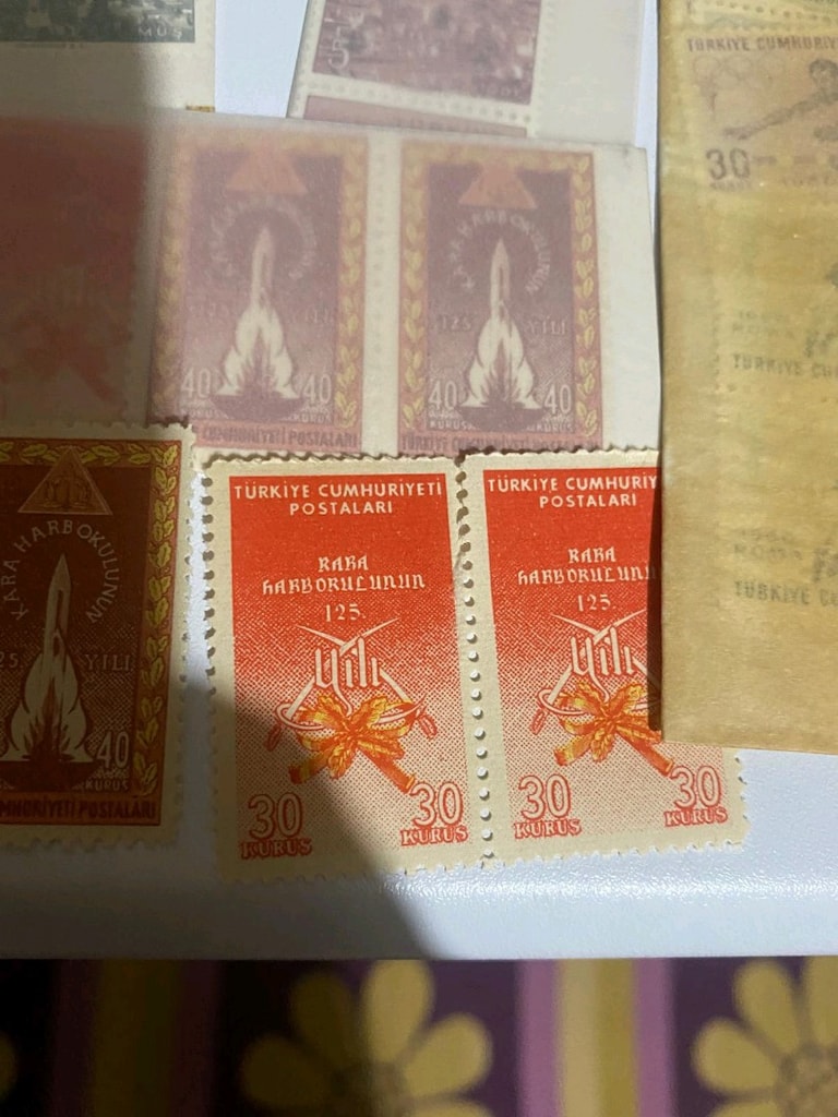 Mükemmel bir şekilde korunmuş Yıpranmış Pul Koleksiyonu - 14