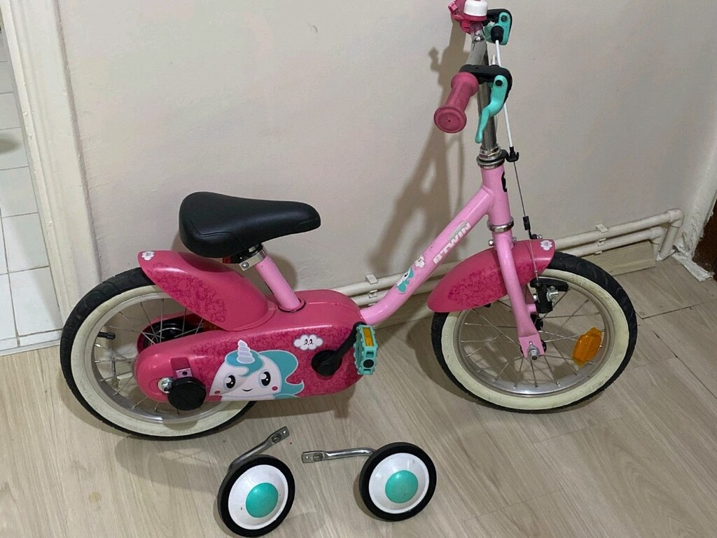 BTWİN500 Decathlon rockrider unicorn 14jant 3_7yaş kız çocuk bisikleti - 5
