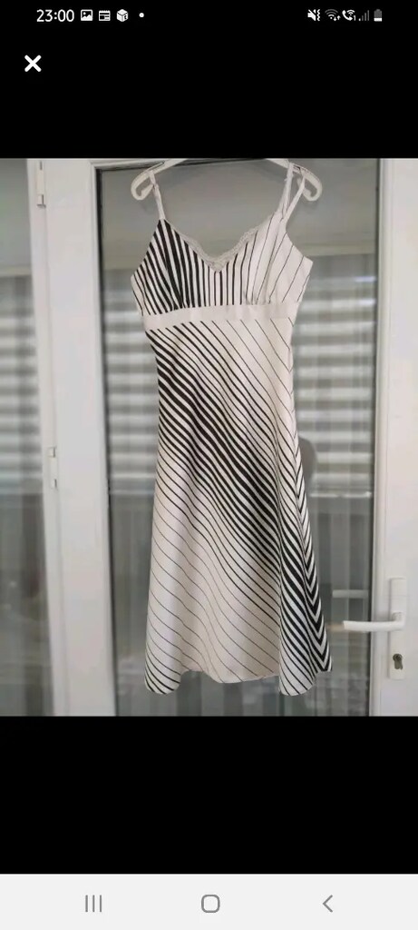 ZEBRA SATEN ELBİSE