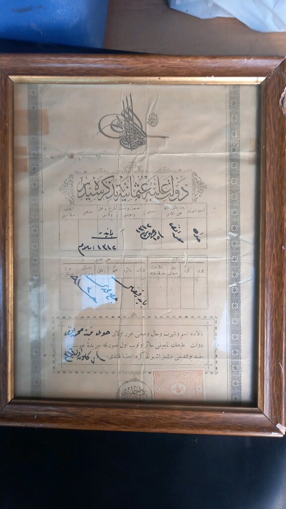 Antika Osmanlı kafa kağıdı - 2