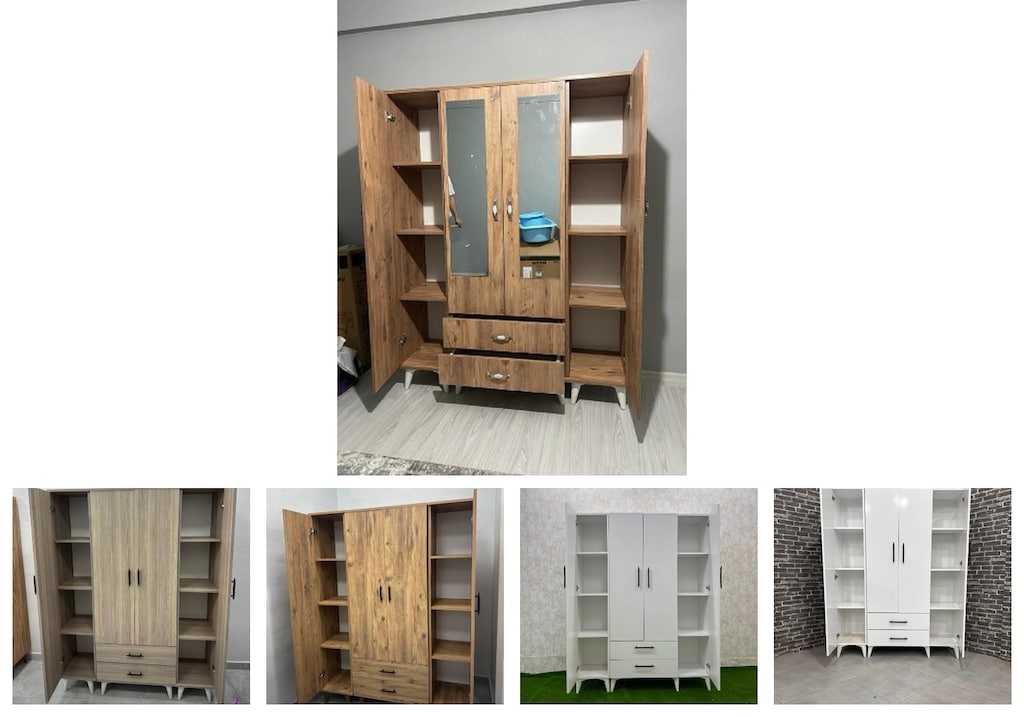 4 kapaklı elbise dolabı qoqofcmdup - 2