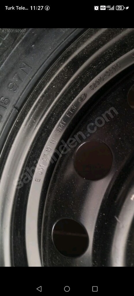 16inc ince stepne Honda Toyota Hyundai KİA. 5x114. sıfır ürün - 5