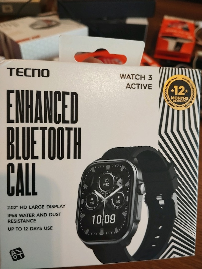 Tecno Watch 3 Active akıllı saat, 2.02 HD geniş ekran - 2