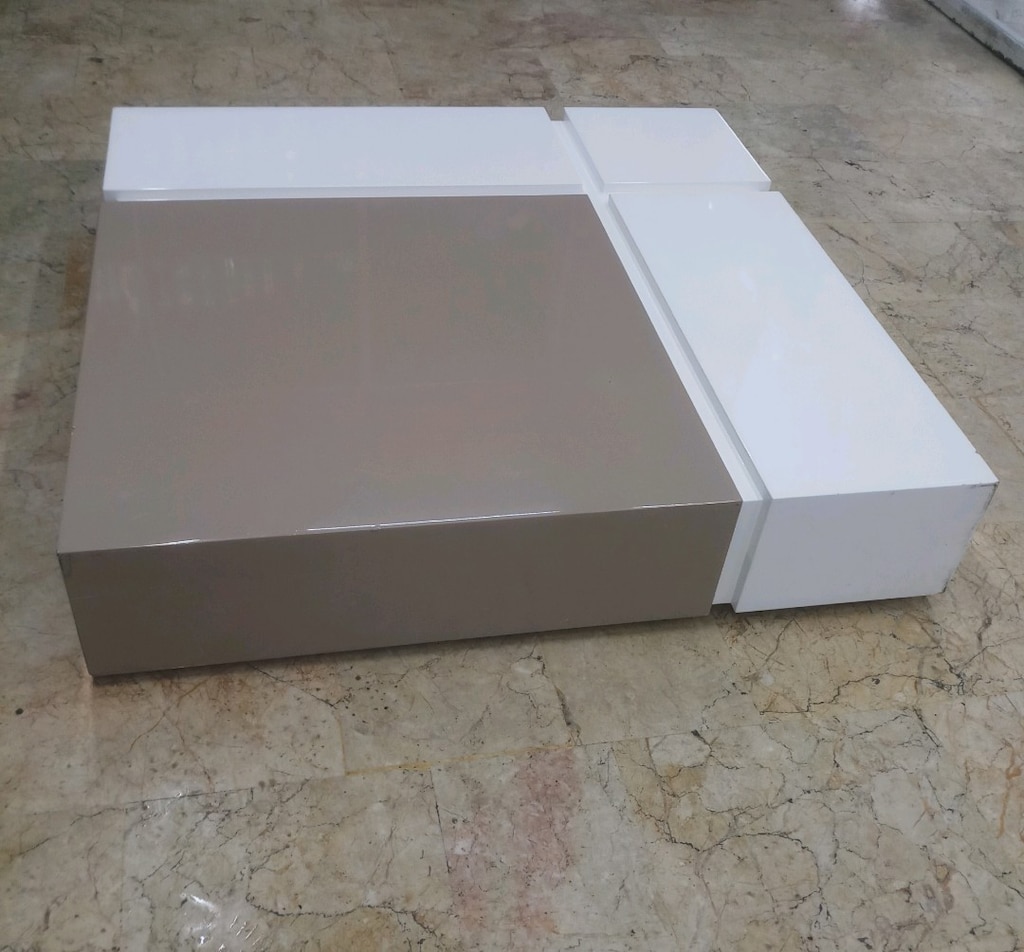 Ahşap 110x110cm Lake Çekmeceli Orta Sehpa - 2