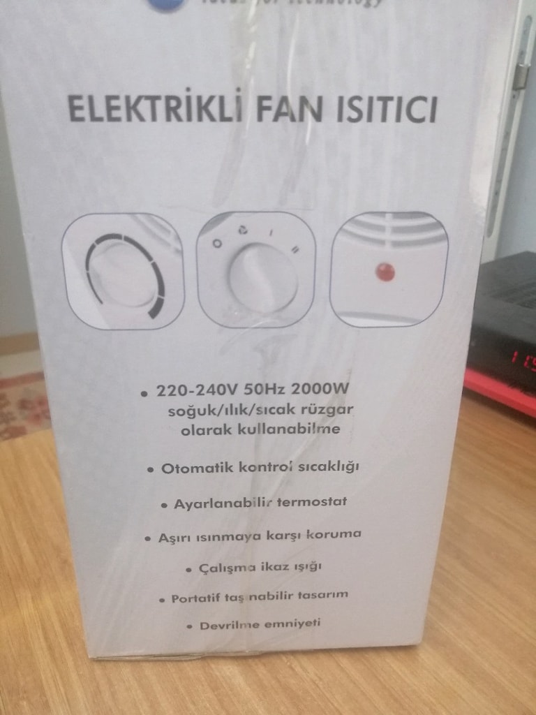 Rowell Eldktrikli Fanlı isitici - 4
