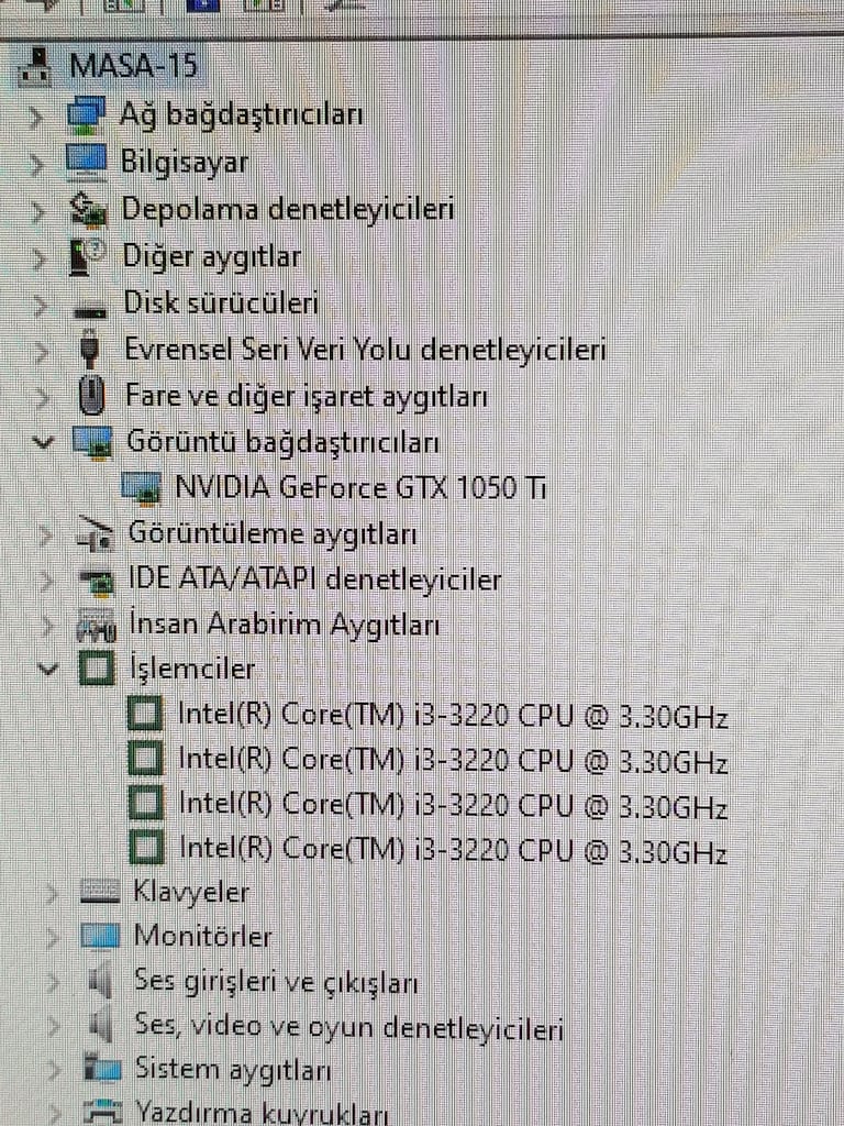 TEMİZ HAZIR SET GTX 1050 Ti 16 GB RAM / AOC Monitörlü Masaüstü - 5