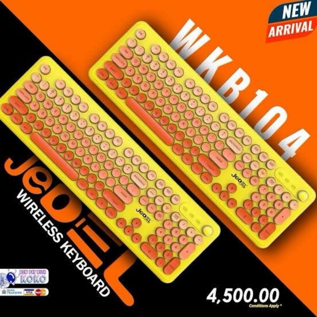 Jedel WKB-104 Kablosuz Bluetooth + 2.4 Ghz Klavye - 3