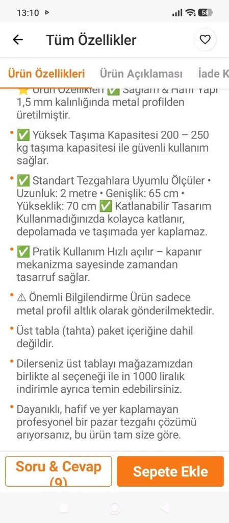 pazarcı demiri katlanabolir portitif demir - 5