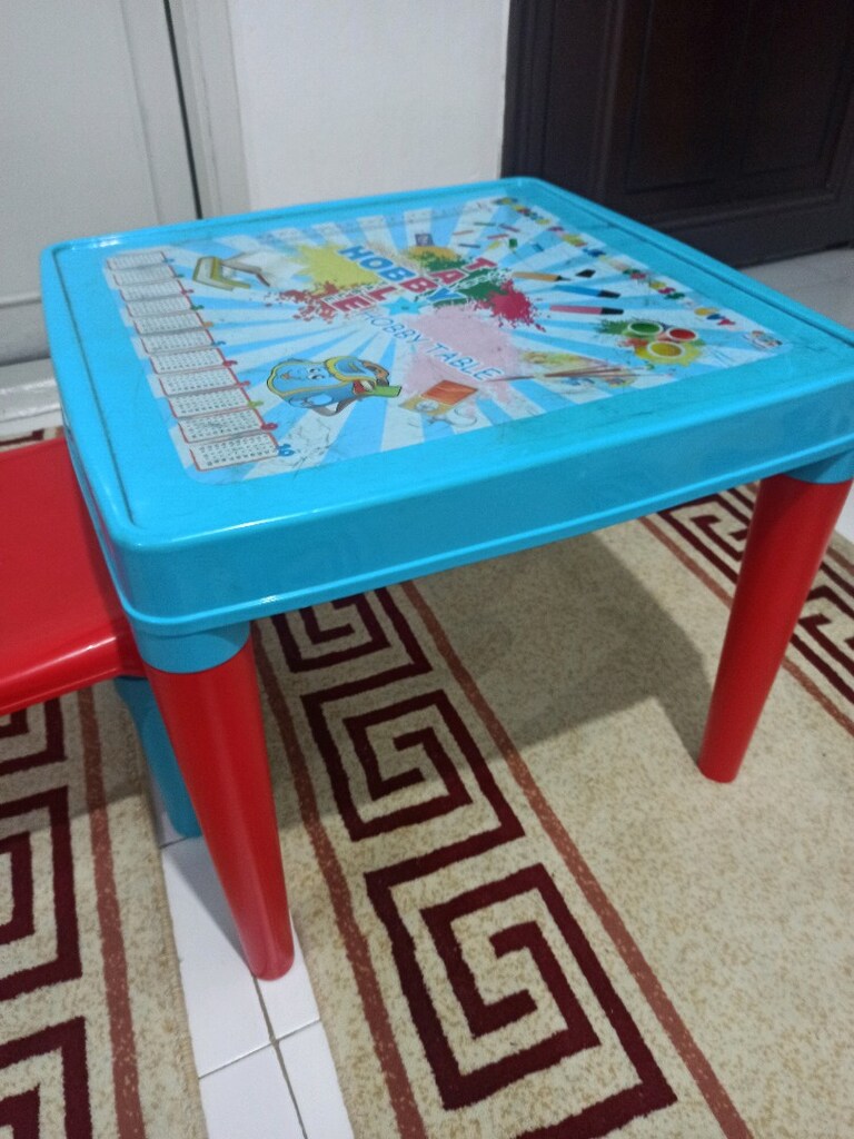 plastik çocuk çalışma masa ve sandalyesi - 3