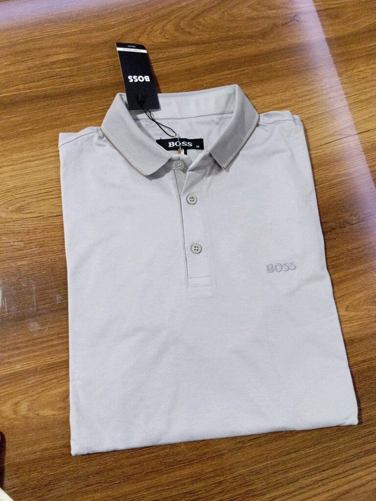 Boss Erkek Polo Yaka Pamuk Likrali Tişört Midyum