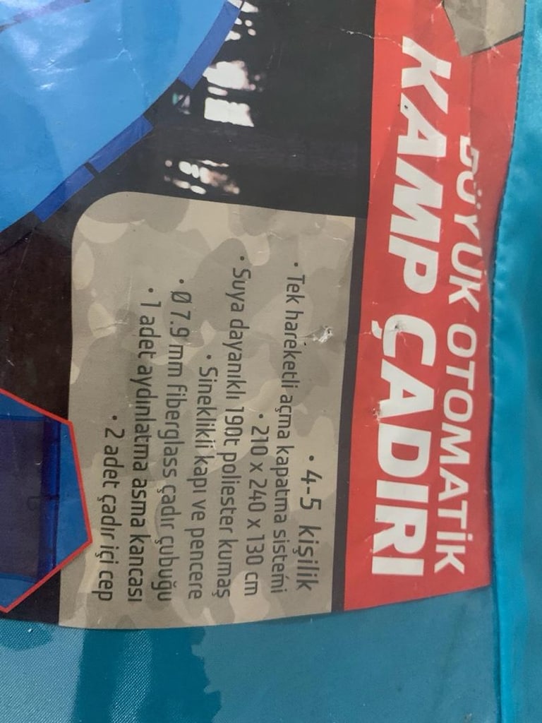 büyük otomatik kamp çadırı 4-5 kişilik - 3