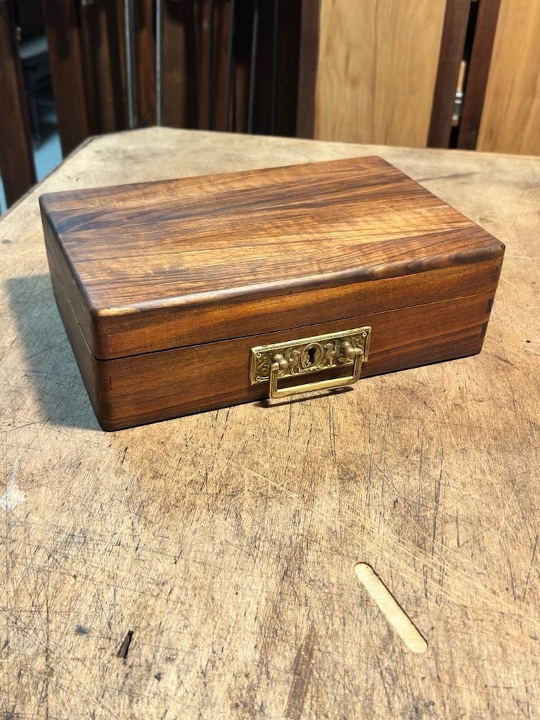 Vintage ahşap kutu çanta - 8