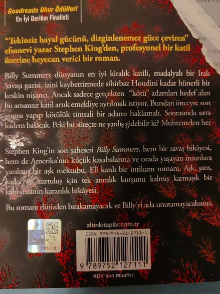 Billy Summers (Roman) - 3
