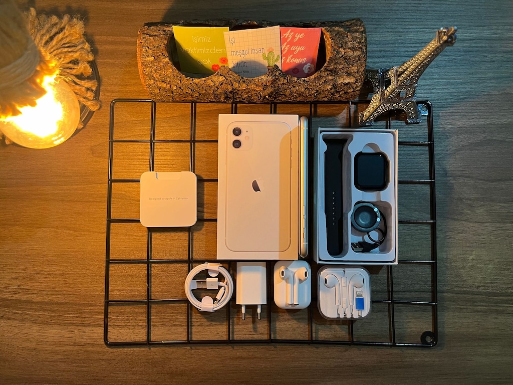 FULL AKSESUARLI İPHONE 11 WHİTE - 7