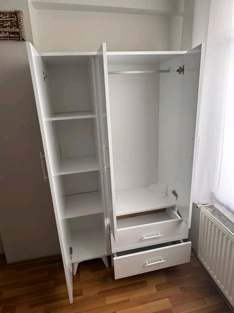 **DAHA UCUZU YOK** ÜCRETSİZ KURULUM KAPIDA ÖDEME GARDROP ELBİSE DOLABI - 3