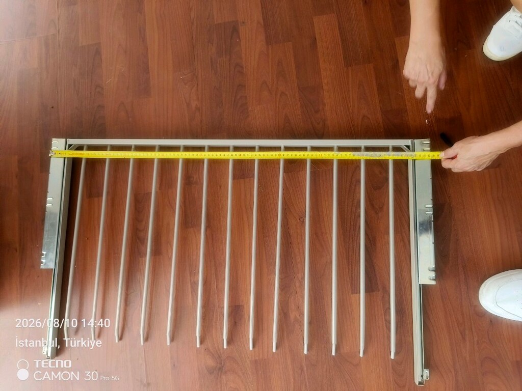 dolap içi sürgülü askılık' ikea' - 2