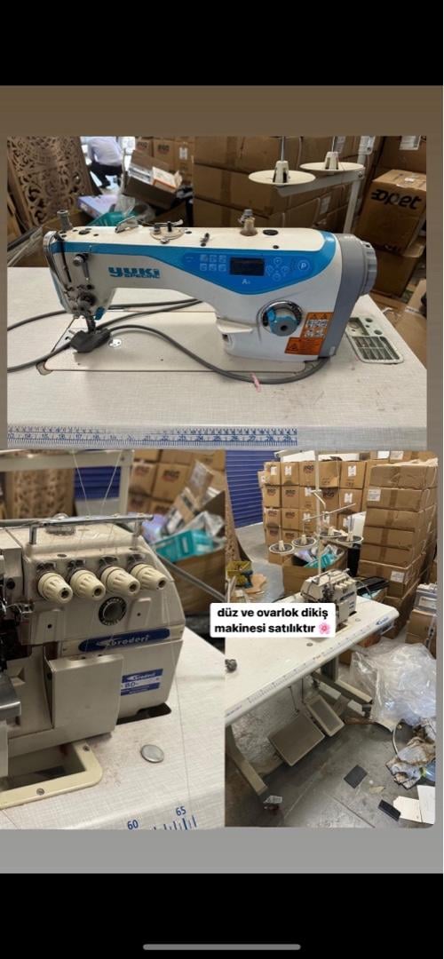 sanayi tipi düz makine ve ovarlok makinesi - 8