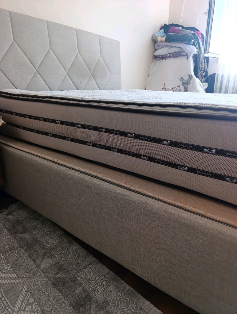 çift kişilik fermuarlı çıkarılabilen pedli kalın Mondi yatak - 3