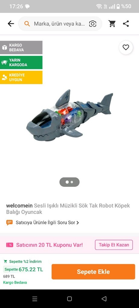 SESLİ IŞIKLI YÜRÜYEN KÖPEKBALIĞI - 3