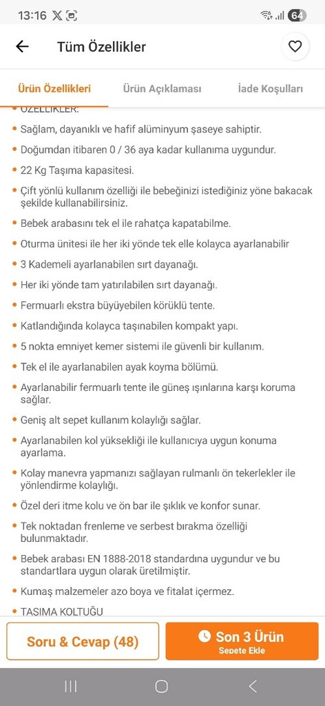 Kanz VGO Travel Bebek Arabası - 5
