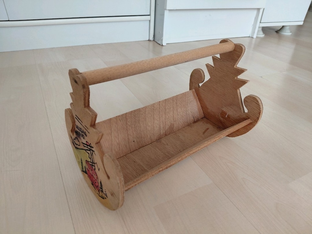 sallan ahşap beşik 25x16x15cm - 2