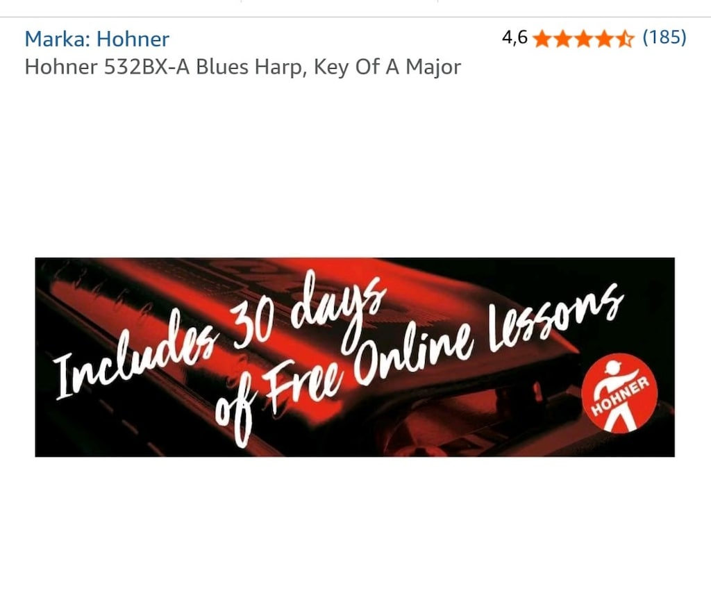 Hohner Blues Harp MS Series A Ton Mızıka (Almanya Üretimi) - 3