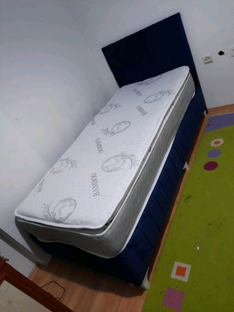 tek kişilik yatak baza başlık 3lü set - 2