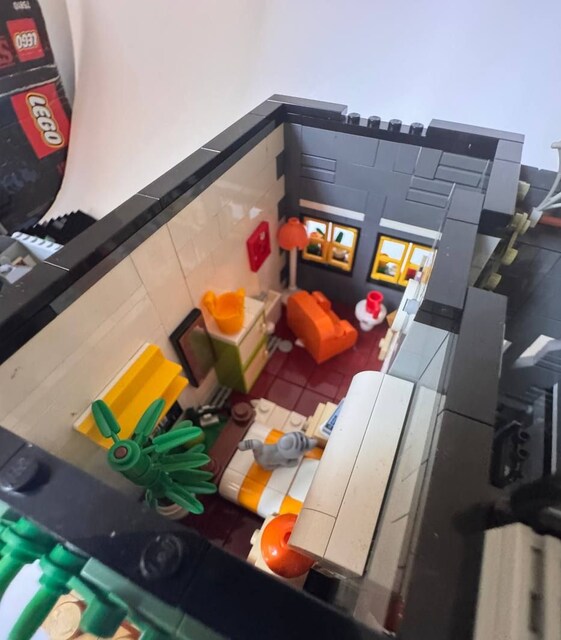 Lego Modüler Cafe + Çıkmaz Sokak + Motorsiklet Atölyesi (MOC)