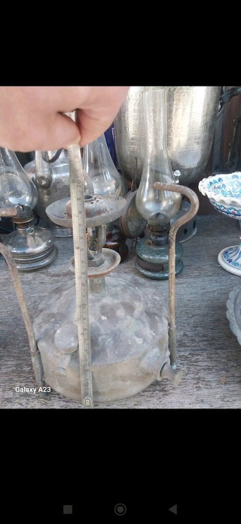 Antika metal gaz ocagı kamp ocagı - 5