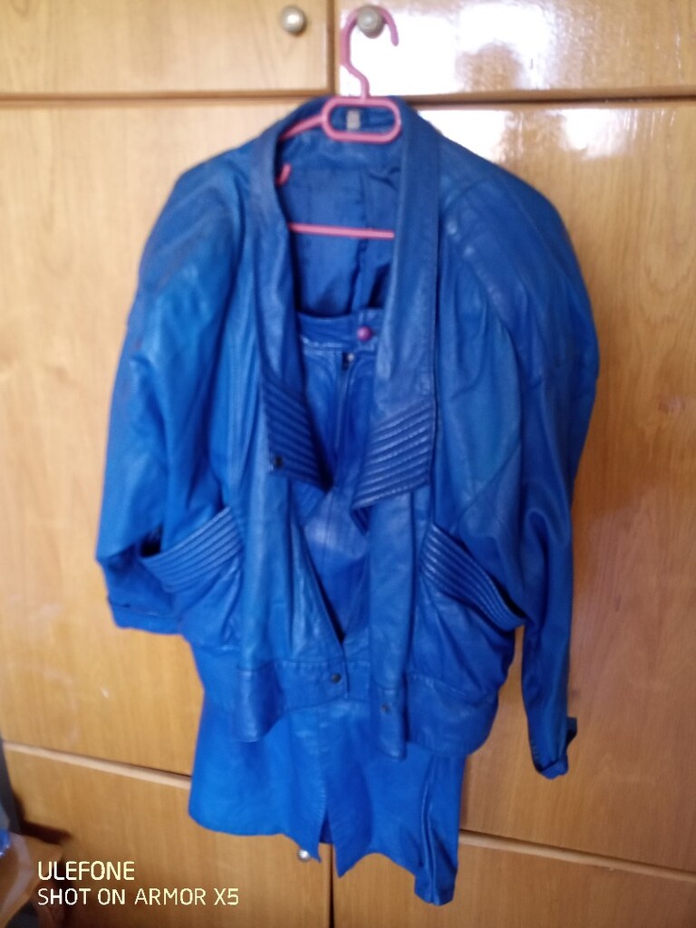 vintage Derimod. 1980 ler vintage 40 beden kadın deri ceket ve etek