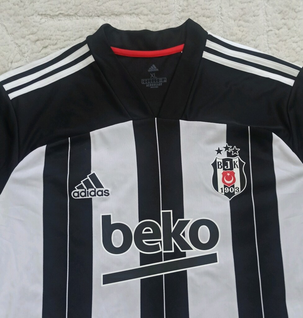 2020-2021 Valentin Rosier Orijinal Beşiktaş Çubuklu Forma Adidas - 3