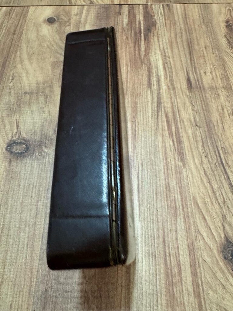 Vintage Deri Kaplama Bölmeli Saklama Kutusu Dışı deri kaplama, - 11