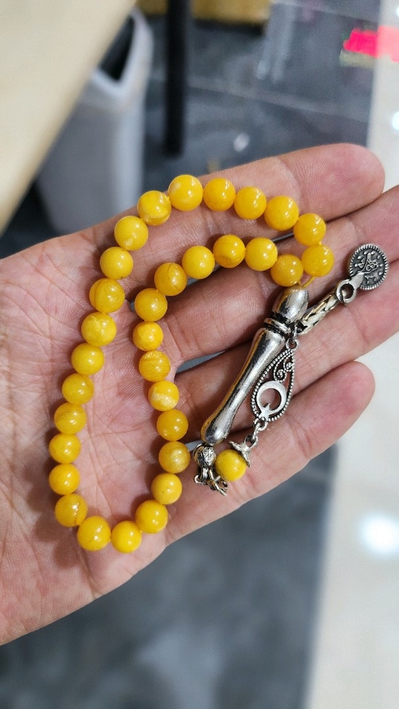 seccar damla kehribar tesbih - 3
