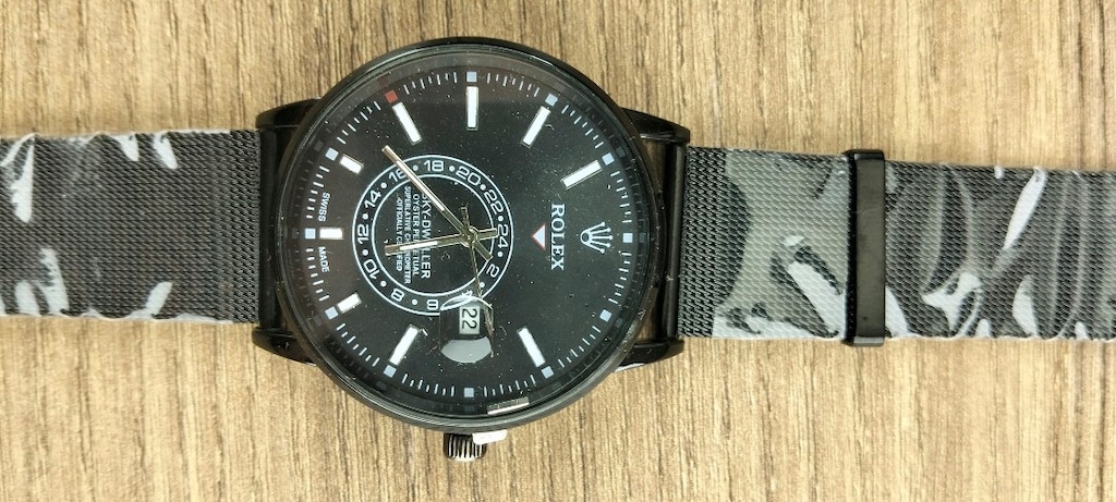 Sıfır Kutulu 40 mm Siyah Kadranlı Quartz Pilli Kol Saati – Siyah Metal - 4